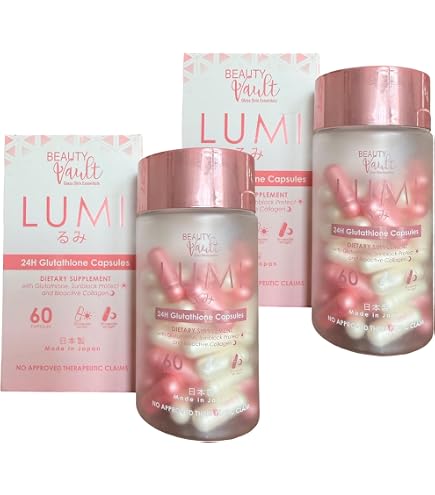 Amazon.com: BEAUTY VAULT LUMI 24H Glutathione Capsules (60 Caps) 1